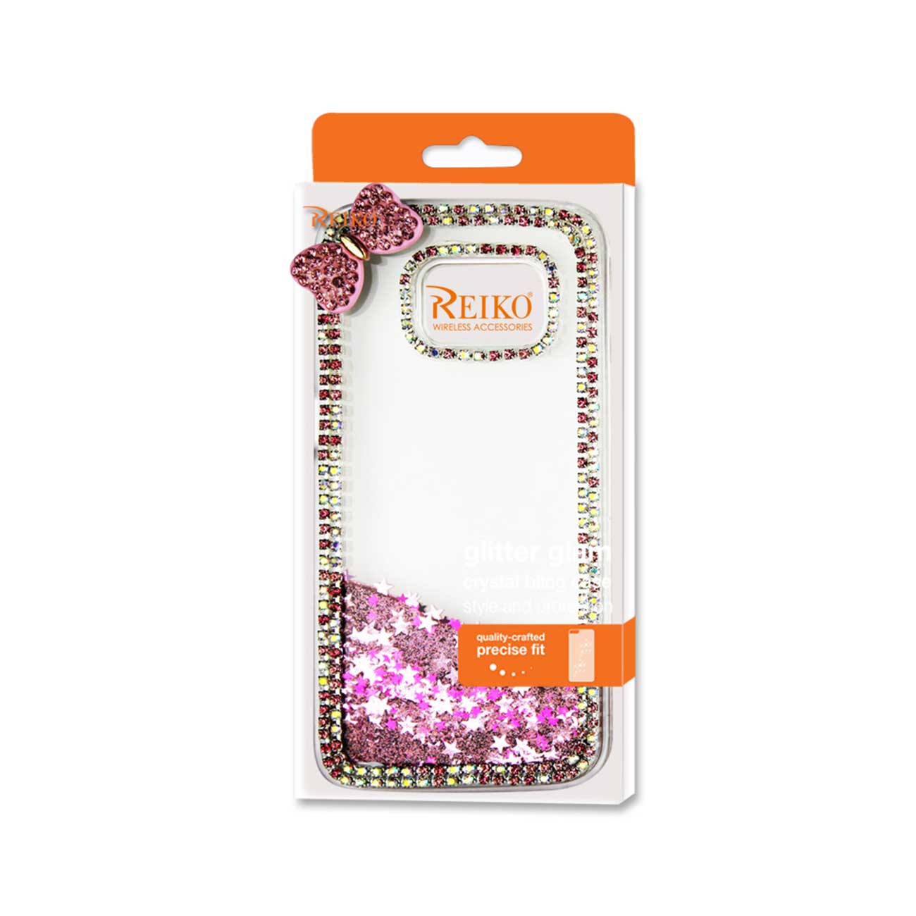 Case Jewelry Floating Stars Samsung Galaxy S7 Pink Color