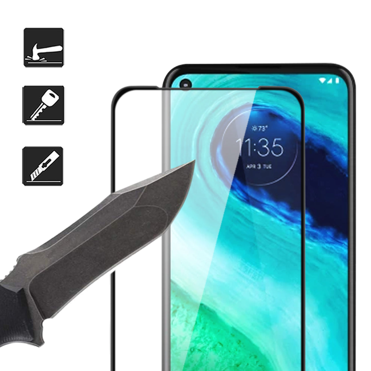 Glass Super Durable 2.5D Motorola Moto G Fast