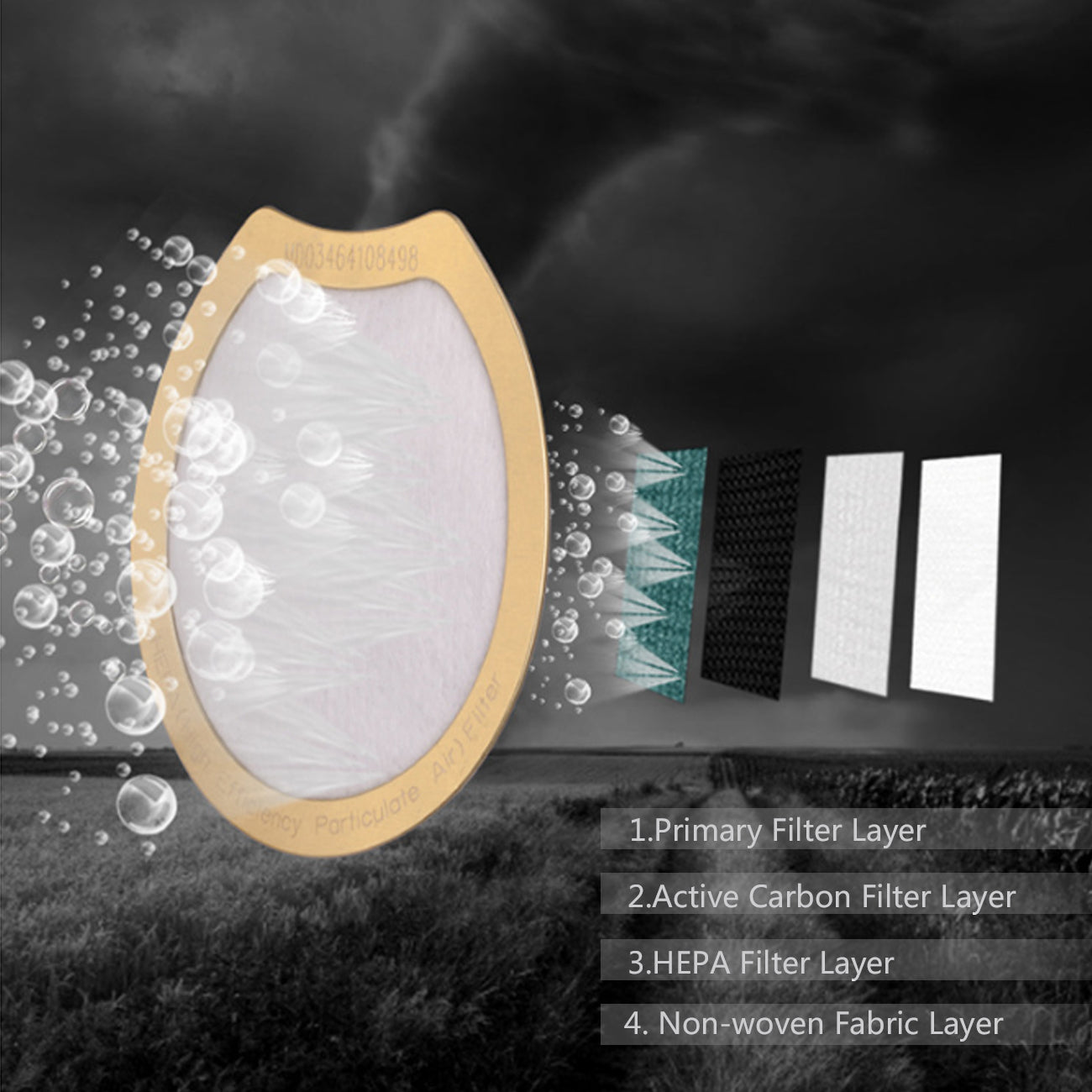 Mask Smart Electric 4-Layer Efficient Filtration