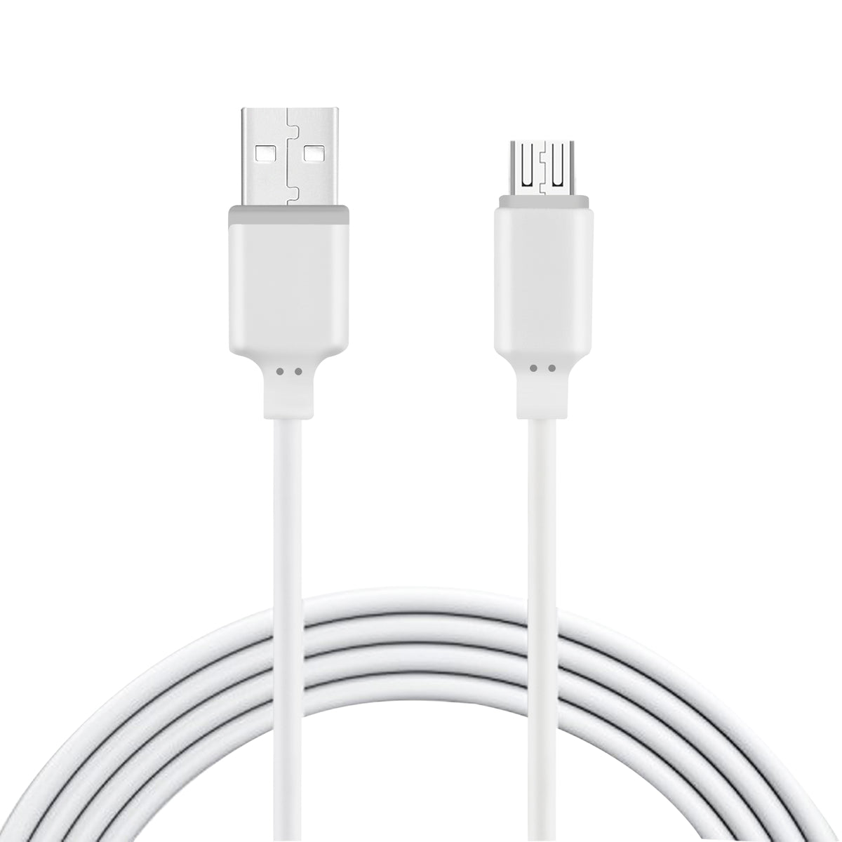 Car Charger Wall Adapter Micro With Cable USB 3-In-1 Reiko 1A White Color