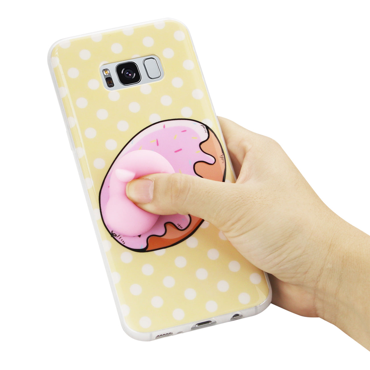 Samsung Galaxy S8 EDGE/S8 Plus TPU Design Case With 3D Soft Silicone Poke Squishy Piggy