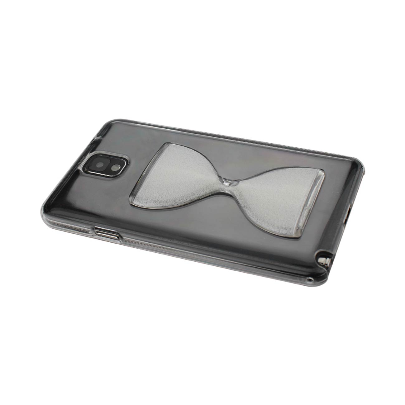 Samsung Galaxy Note 3 3D Sand Clock Clear Case In White