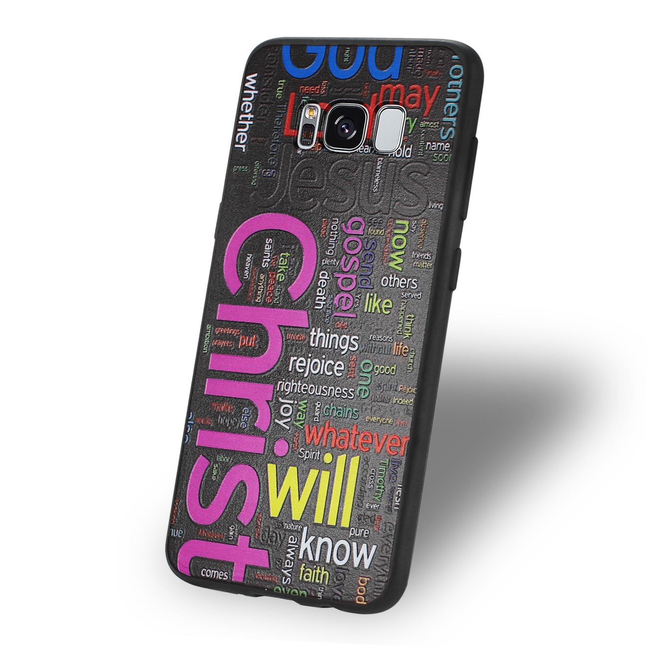 Samsung Galaxy S8 Design TPU Case With Vibrant Word Cloud Jesus Letters