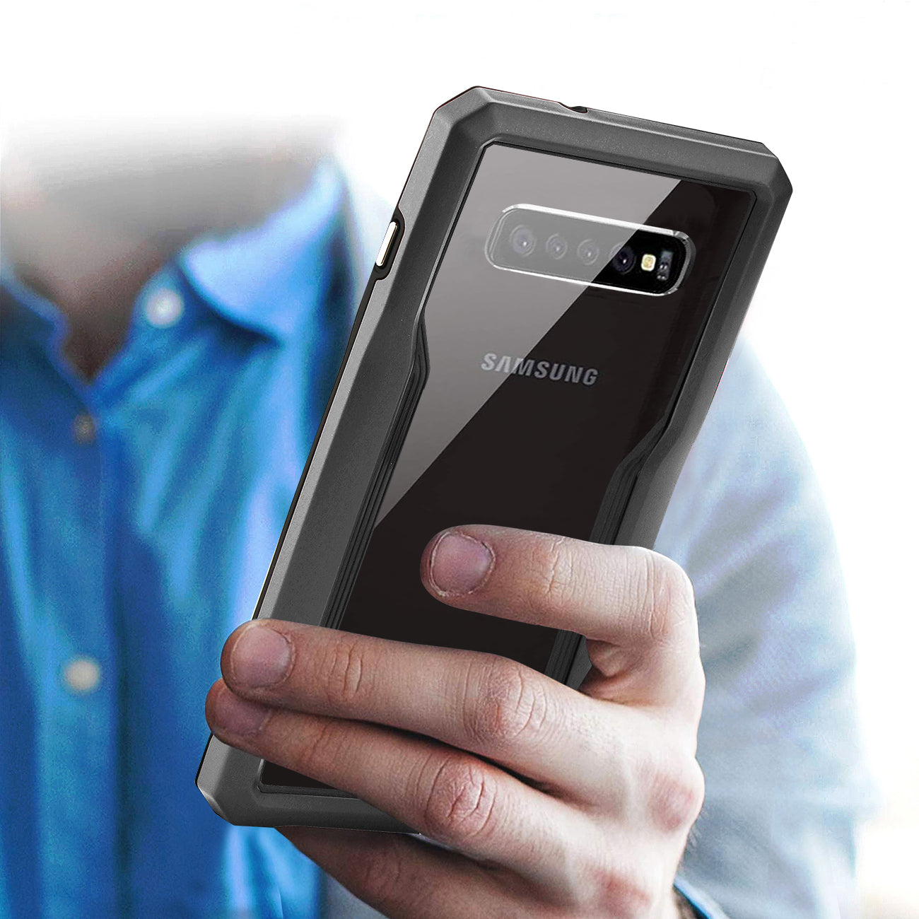 Cover Protective Samsung Galaxy S10 Plus Gray Color