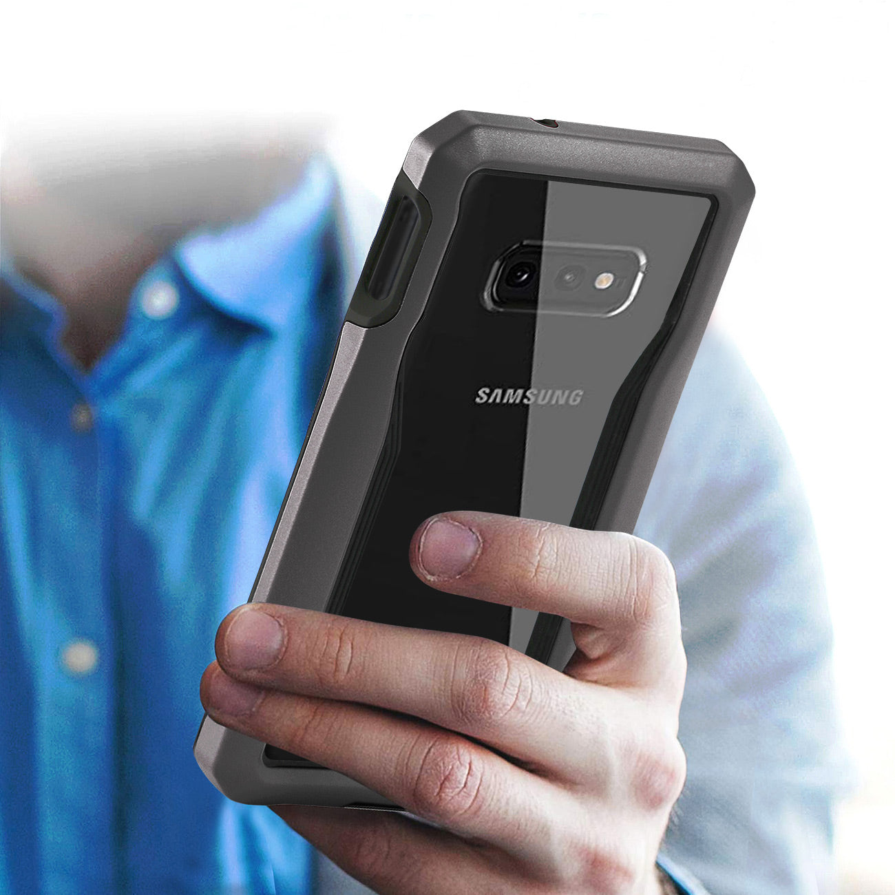 Samsung Galaxy S10E Protective Cover In Gray