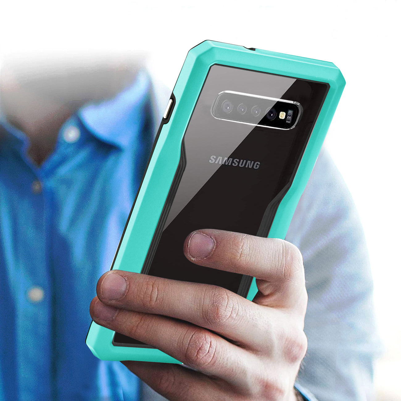 Cover Protective Samsung Galaxy S10 Plus Blue Color