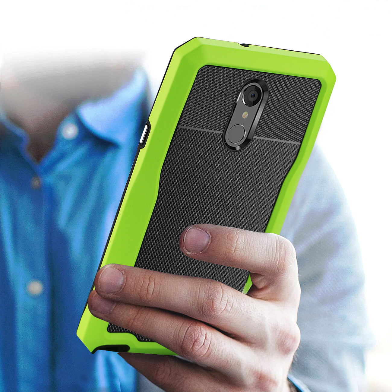 Reiko LG STYLO 4 Full Coverage Shockproof Case In Green