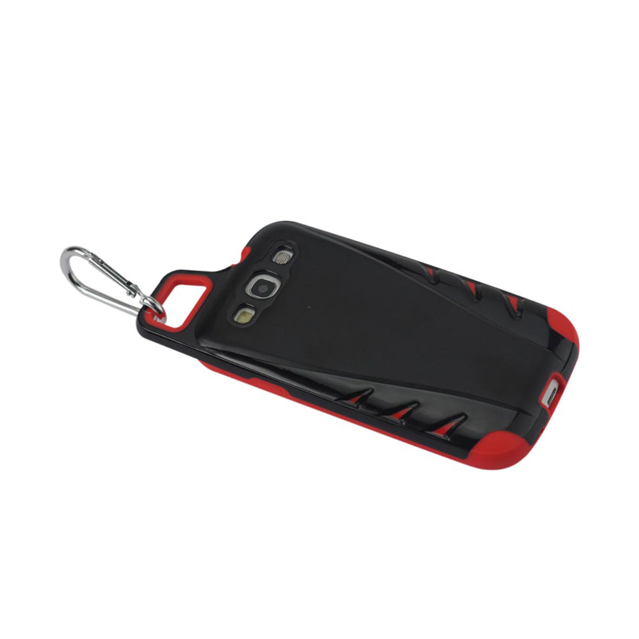 Reiko Samsung Galaxy S3 Dropproof Workout Hybrid Case With Hook In Black Red