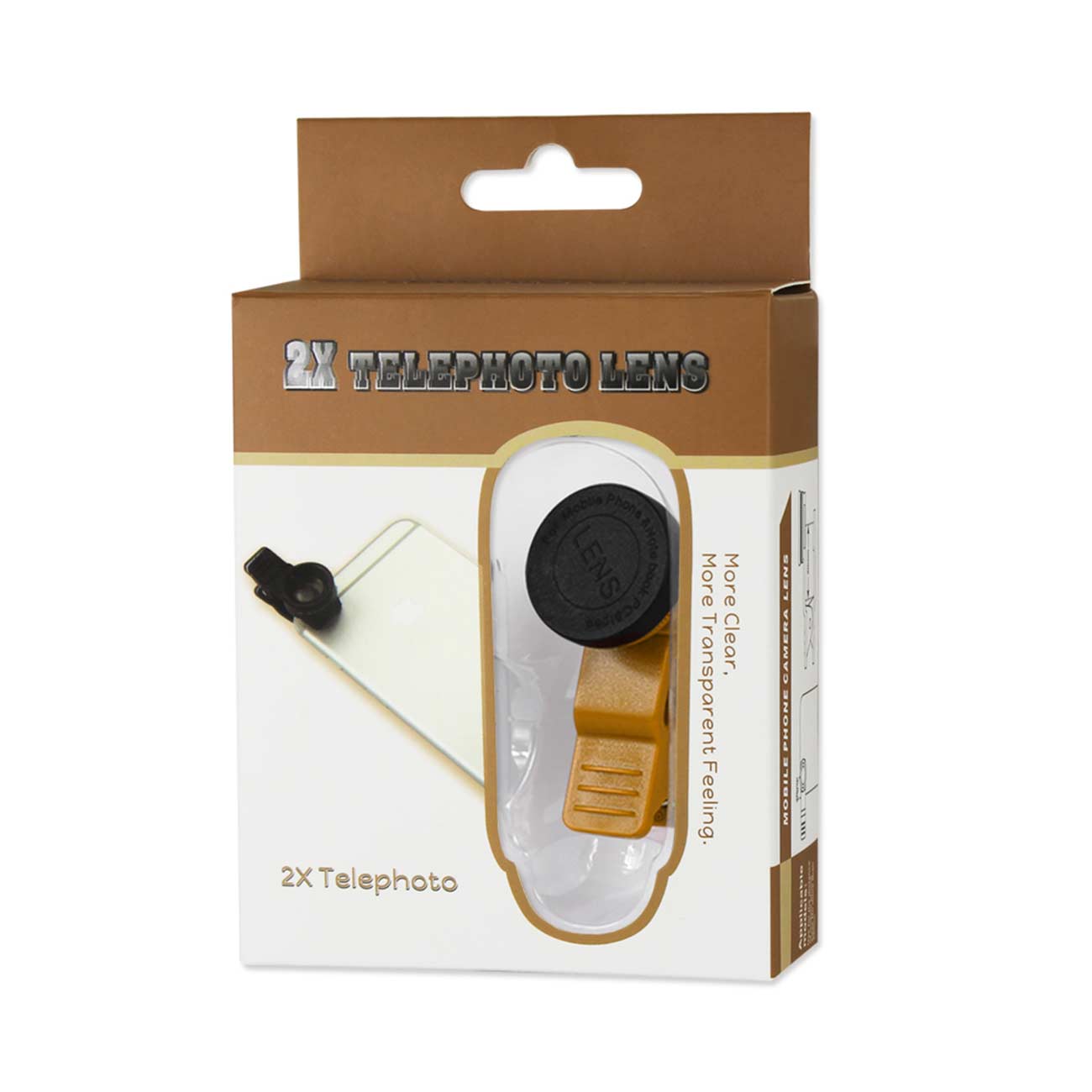 2X Teleconverter Lens Yellow For iPhones and Smartphones