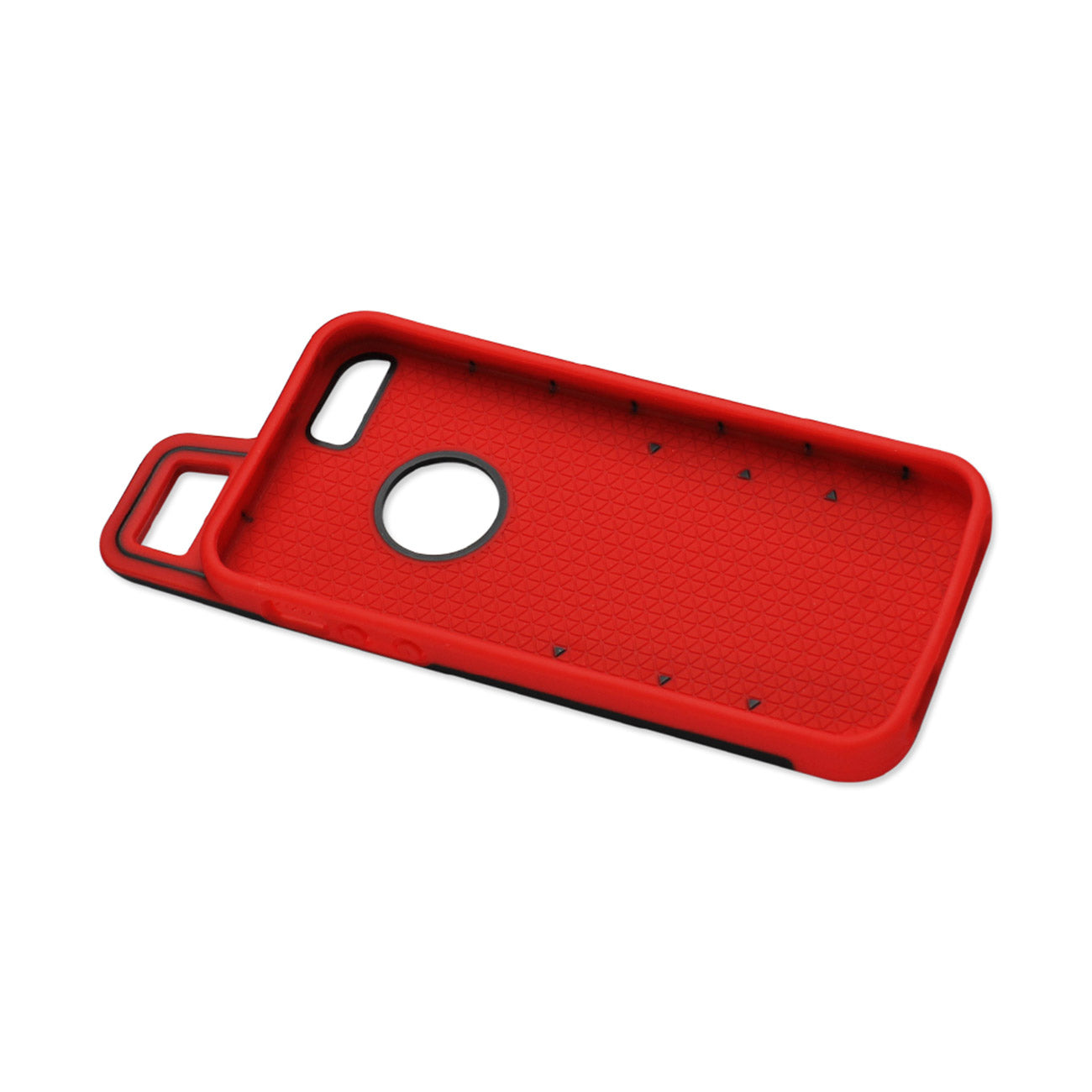 Case Hybrid Drop Proof Workout With Hook iPhone 5/ 5S/ SE Black Red Color