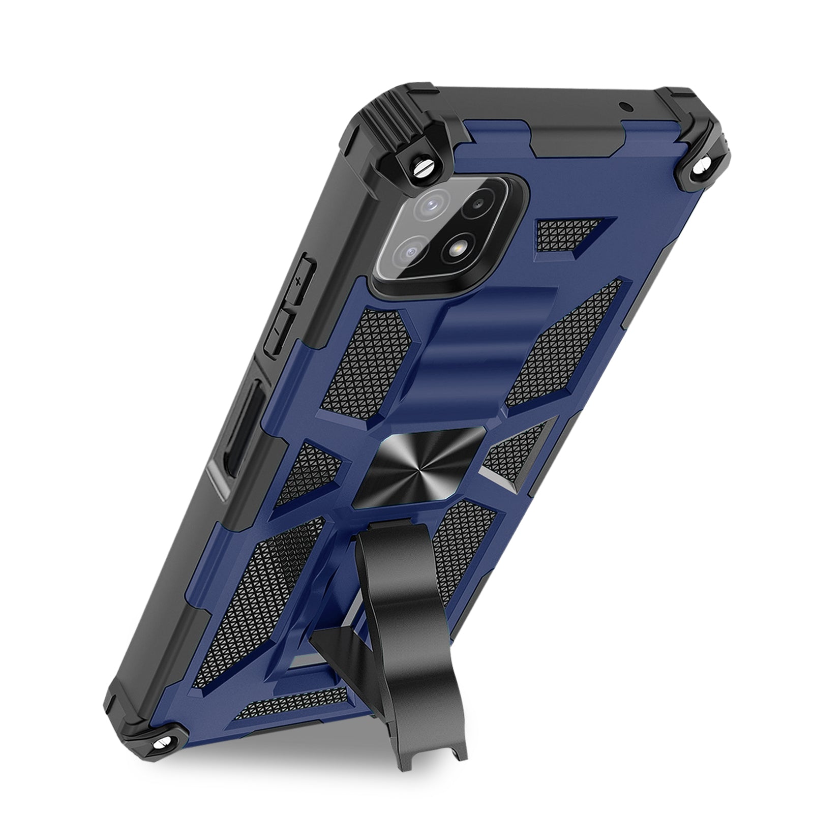 Built-in Kickstand TPU Case with Magnetic Mount for SAMSUNG GALAXY A22 5G in Blue