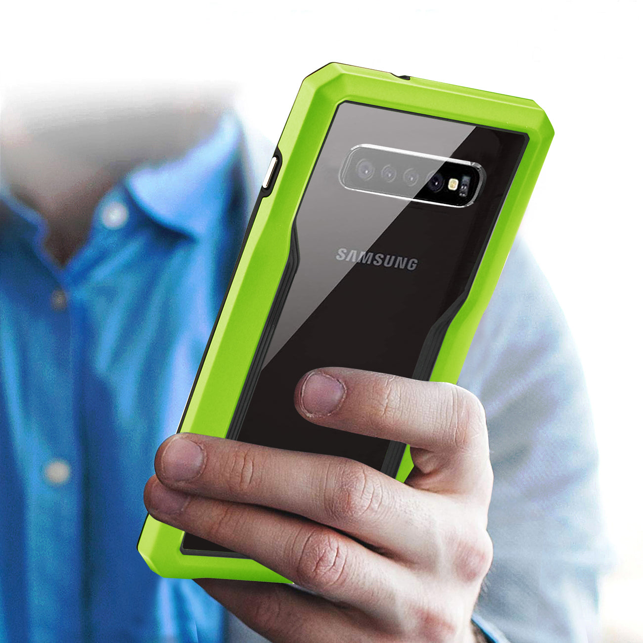 Cover Protective Samsung Galaxy S10 Plus Green Color
