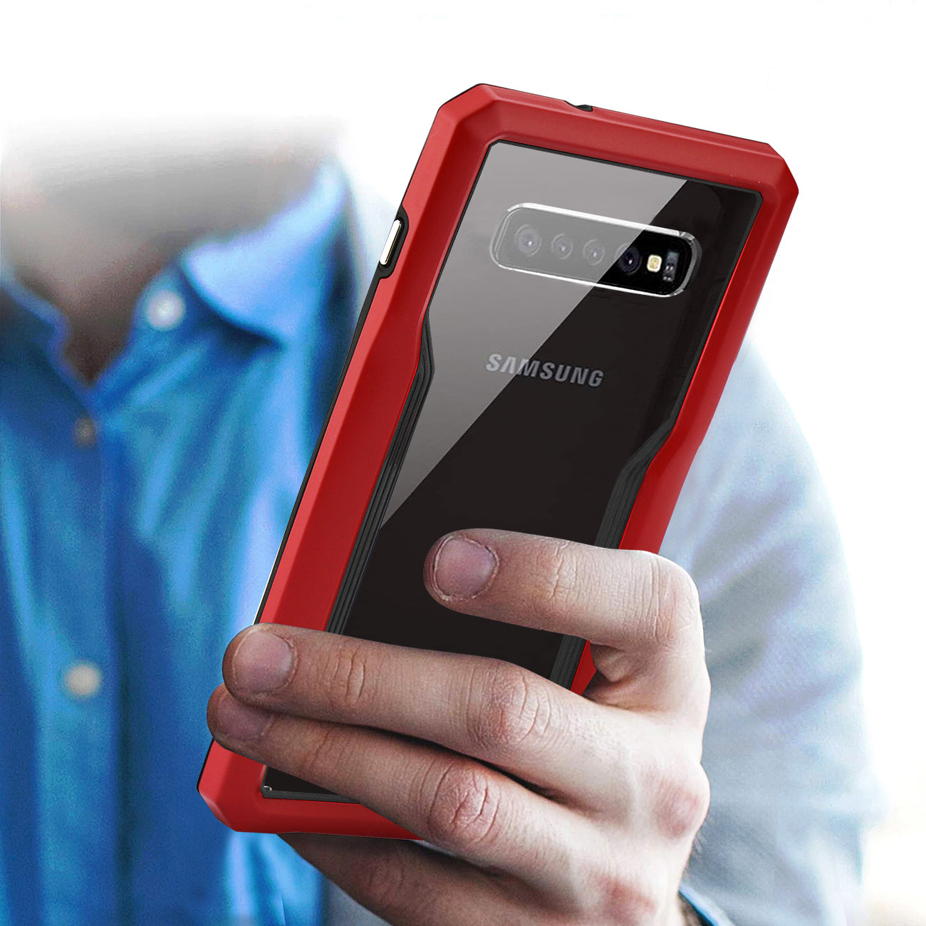 Cover Protective Samsung Galaxy S10 Red Color