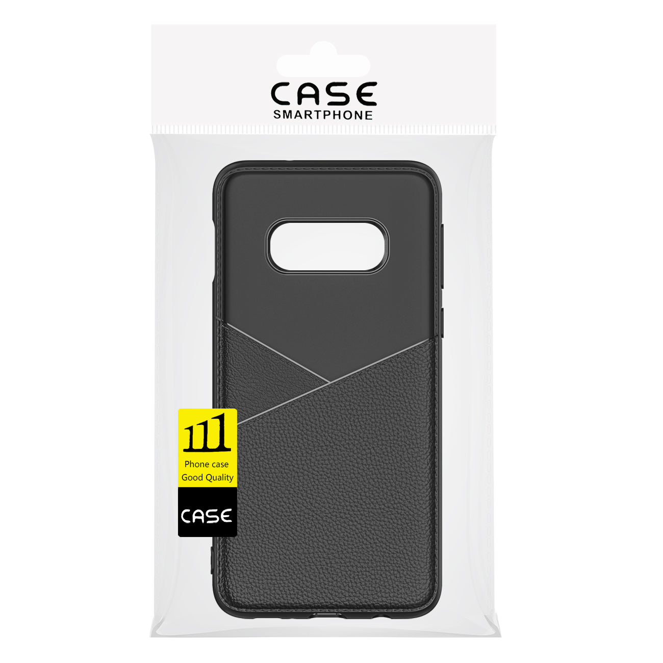Case TPU Leather Feel Fit Flexible Slim Premium Samsung Galaxy S10 Lite (S10 E) Black Color