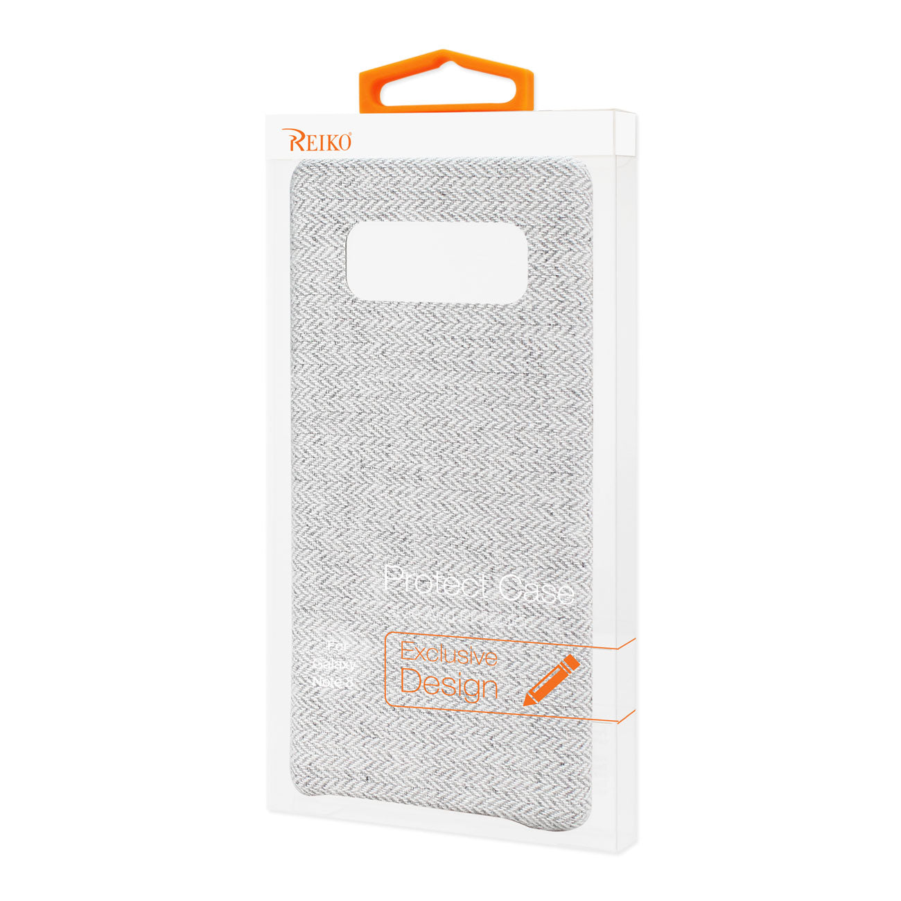 Reiko Samsung Galaxy Note 8 Herringbone Fabric In Light Gray