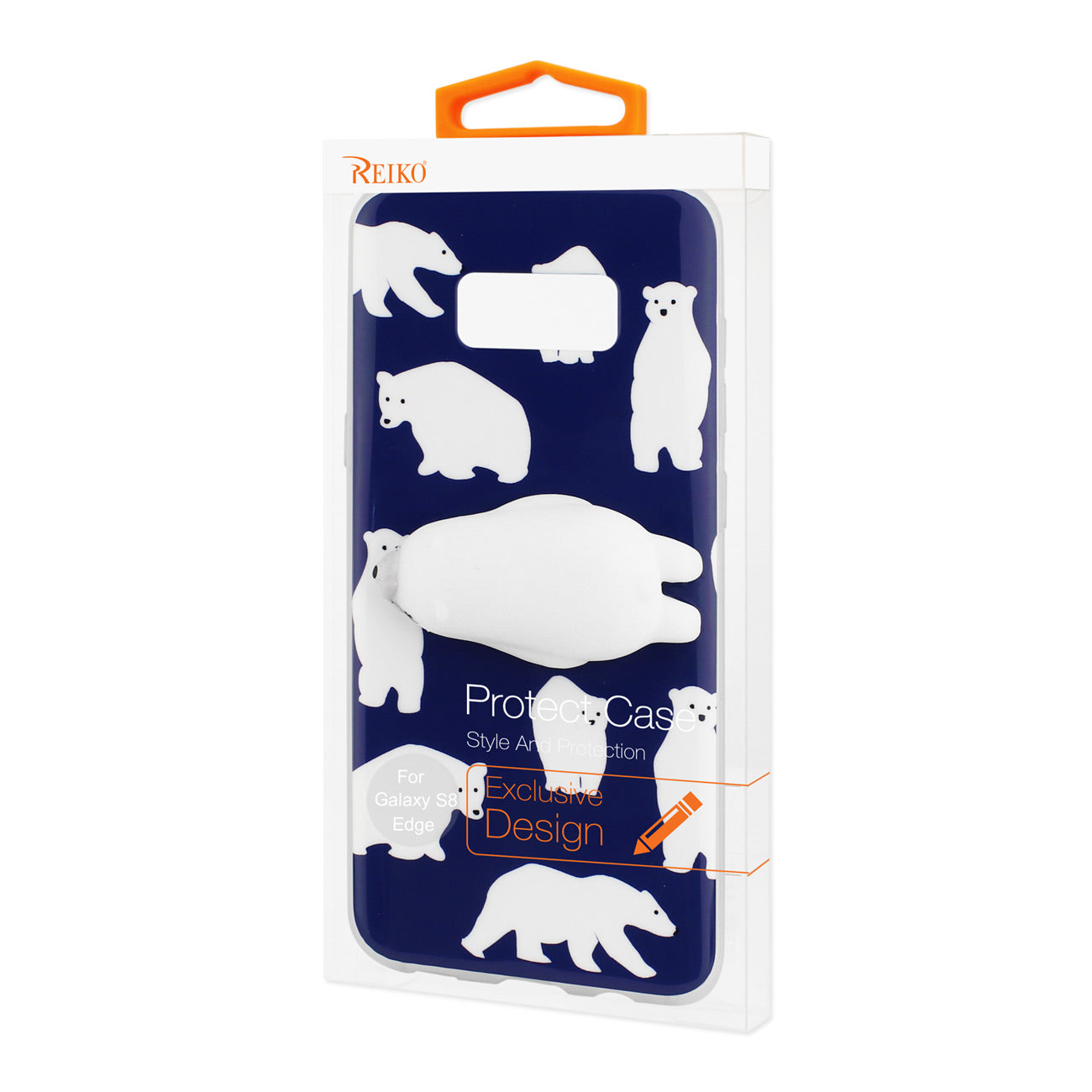 Samsung Galaxy S8 EDGE/S8 Plus TPU Design Case With 3D Soft Silicone Poke Squishy Polar Bear