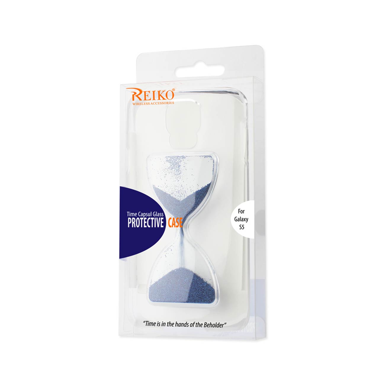 Case 3D Sand Clock Samsung Galaxy S5 Navy Color