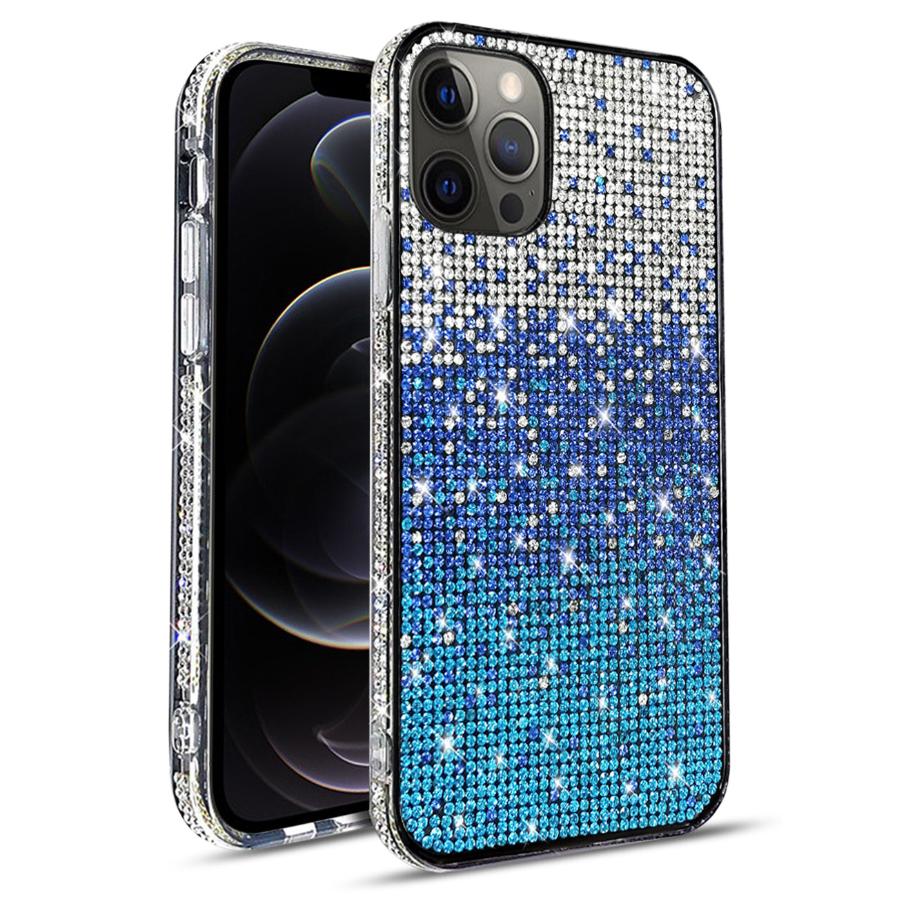 Case Diamond Design Apple iPhone 12 Pro Max Blue Color