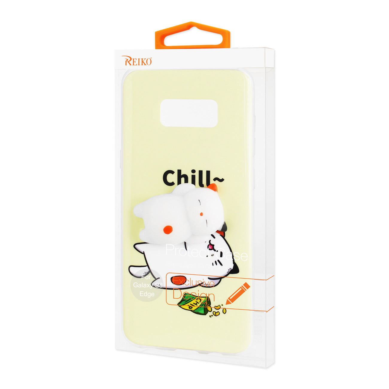 SAMSUNG GALAXY S8 EDGE/S8 Plus TPU DESIGN CASE WITH 3D SOFT SILICONE POKE SQUISHY SLEEPING CAT