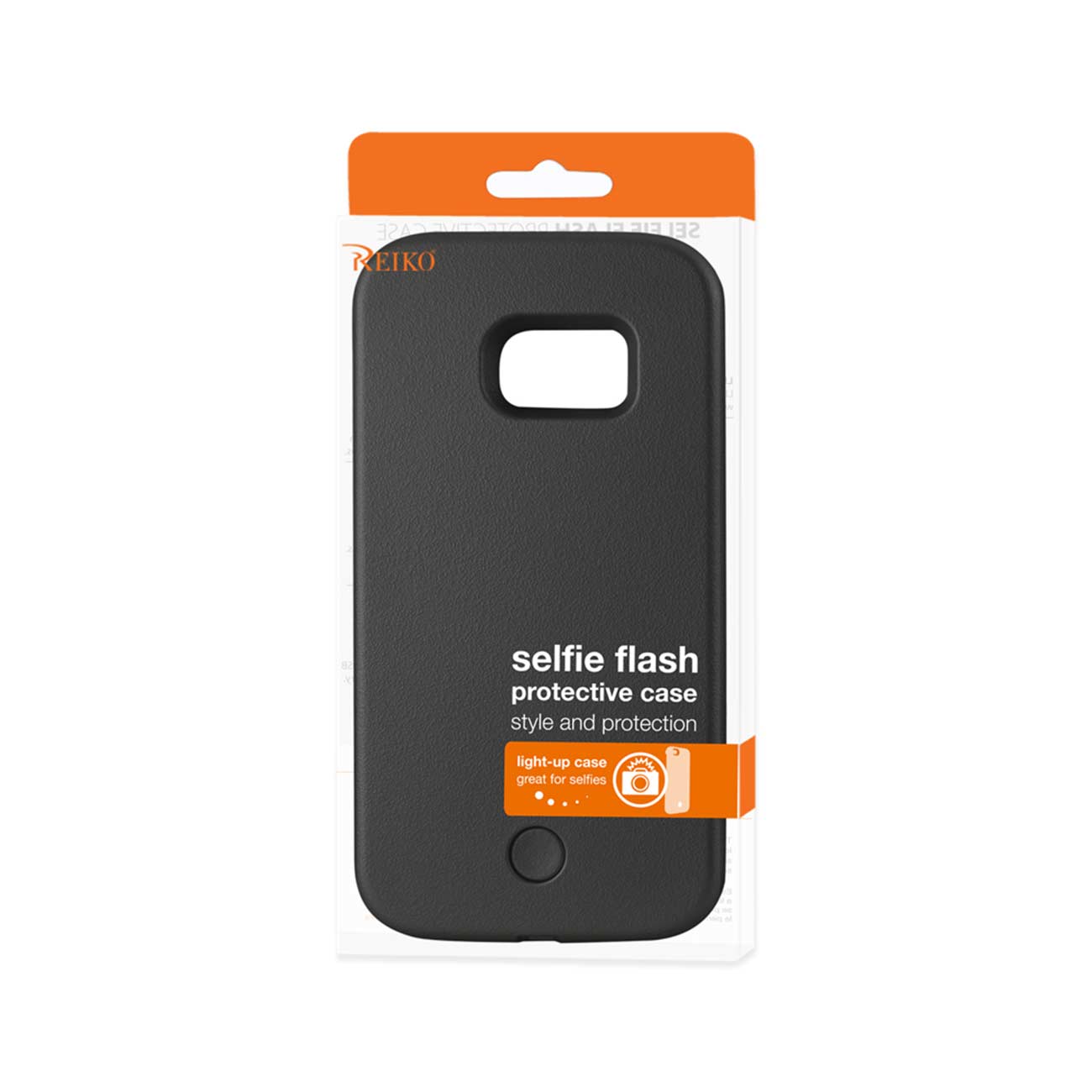 SAMSUNG GALAXY S7 EDGE LED SELFIE LIGHT UP ILLUMINATED CASE IN BLACK