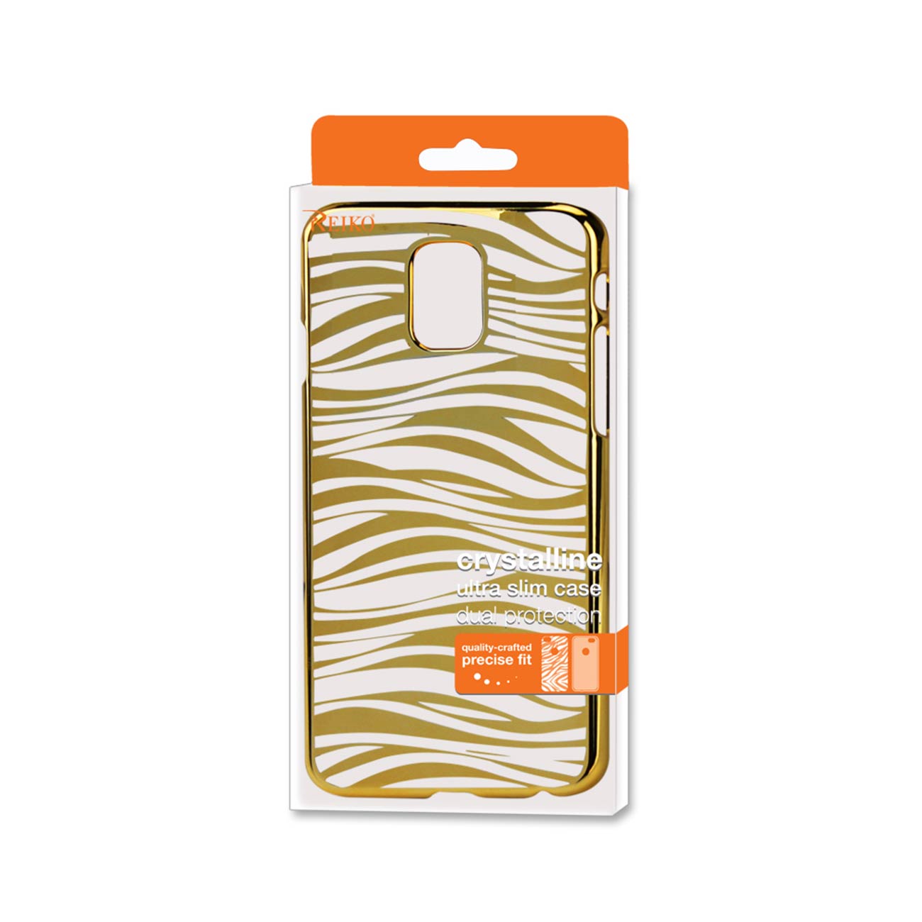 Samsung Galaxy Note 4 Animal Zebra Print Clear Case In Gold