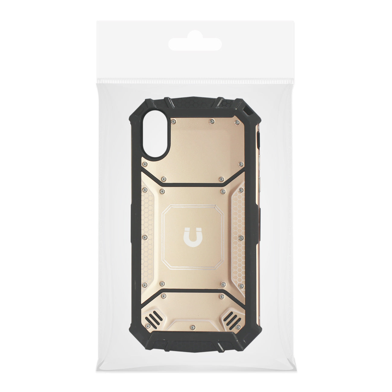 iPhone X/iPhone XS Metallic Front Cover Case In Orange