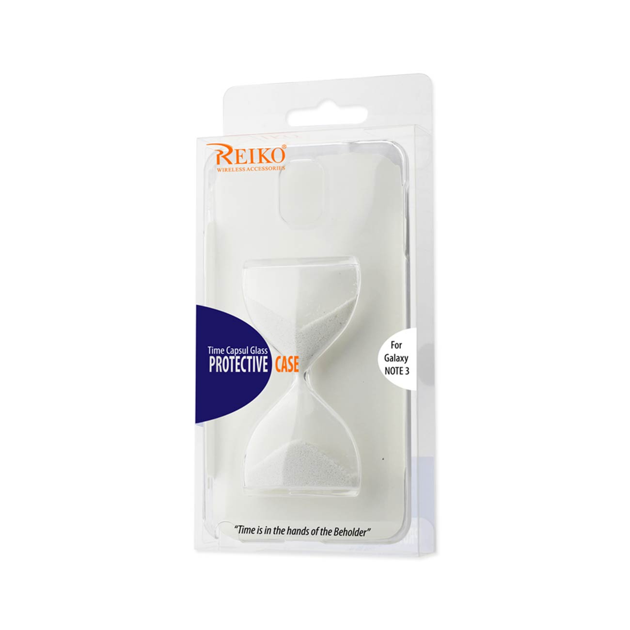 Samsung Galaxy Note 3 3D Sand Clock Clear Case In White