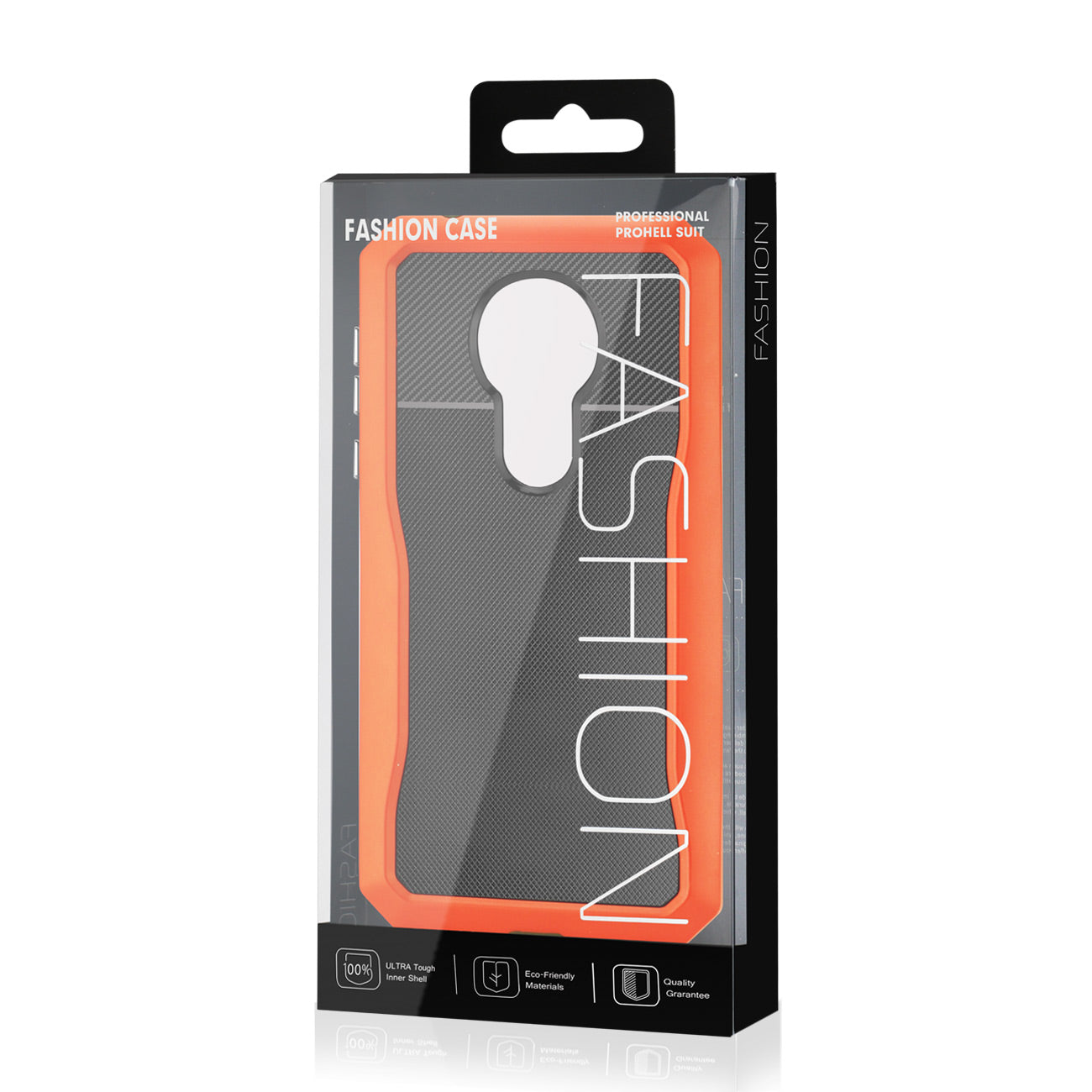 MOTOROLA MOTO G7 POWER Full Coverage Shockproof Case In Orange
