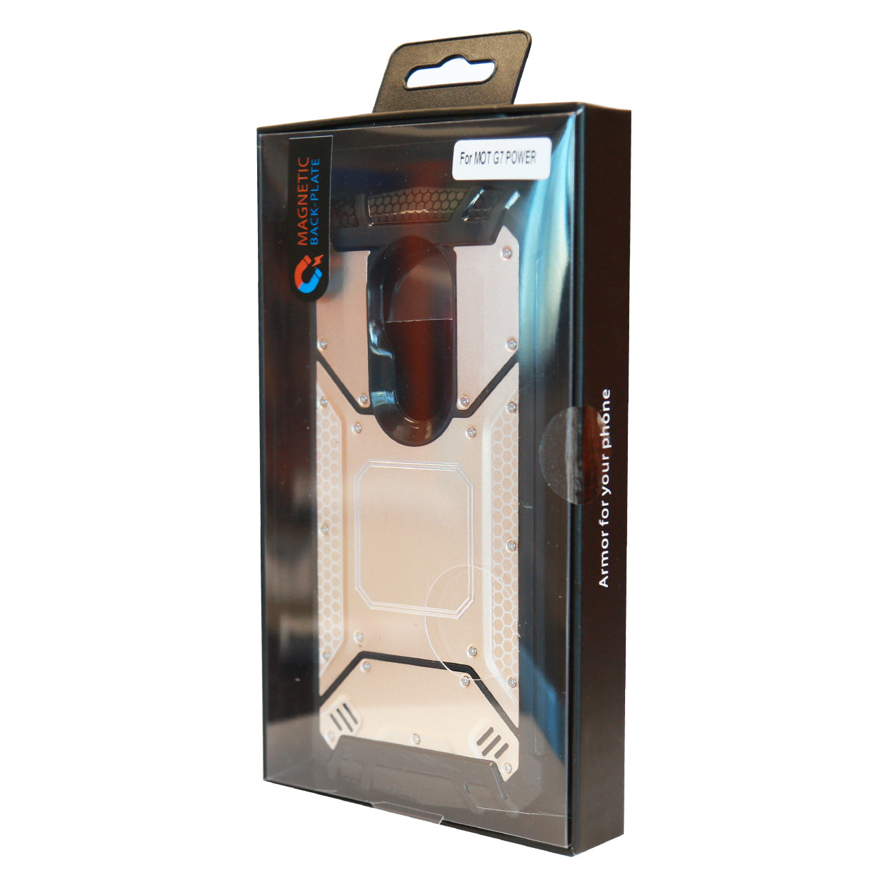MOTOROLA MOTO G7 POWER Metallic Front Cover Case In Gold