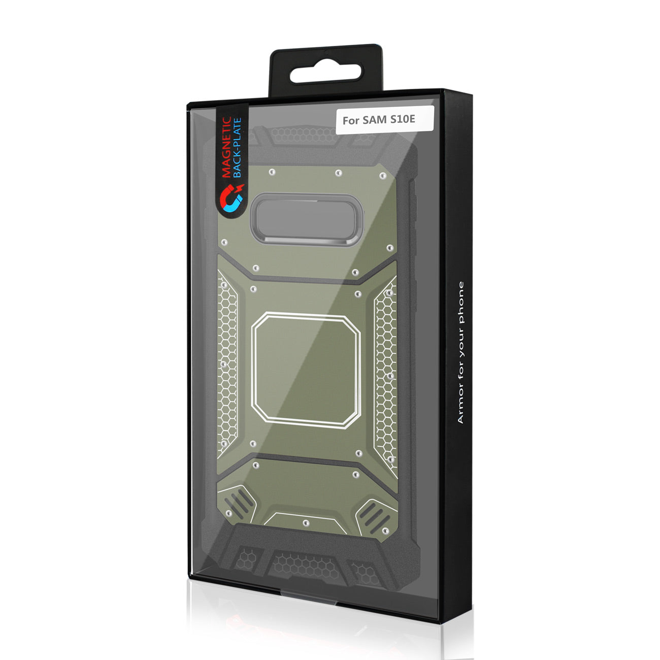 Case Front Cover Metallic Samsung S10 Gray Color