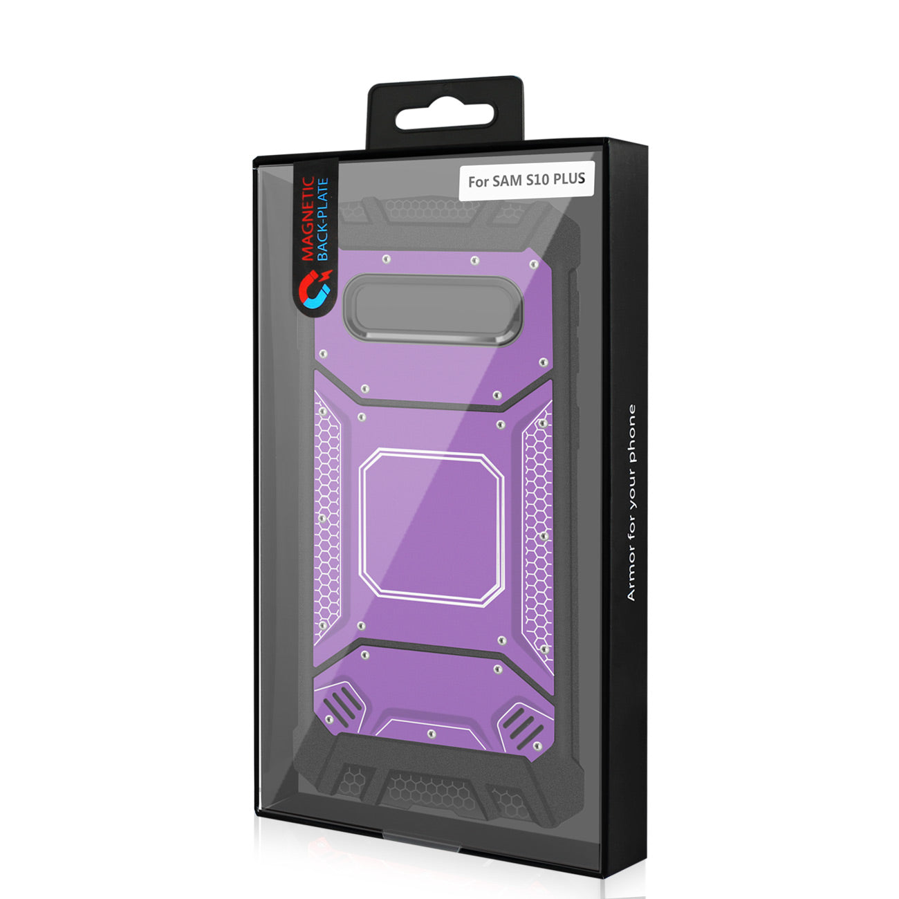Case Front Cover Metallic Samsung S10 Plus Purple Color