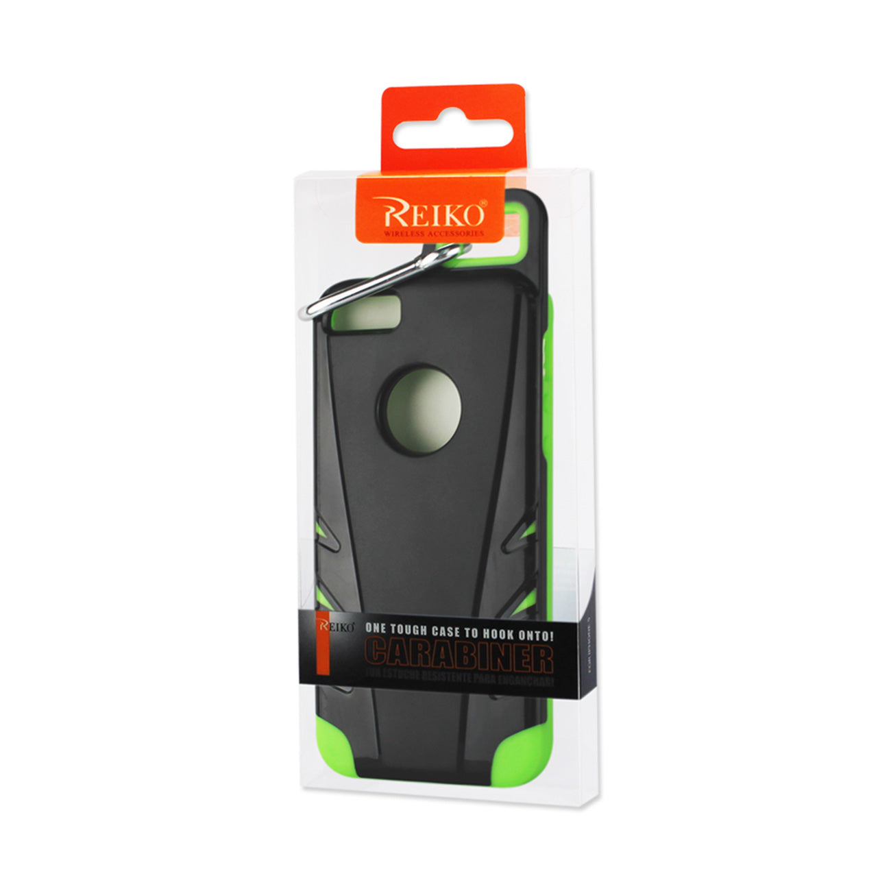 Case Hybrid iPhone 5/ 5S/ SE Drop Proof Workout With Hook Black Green Color