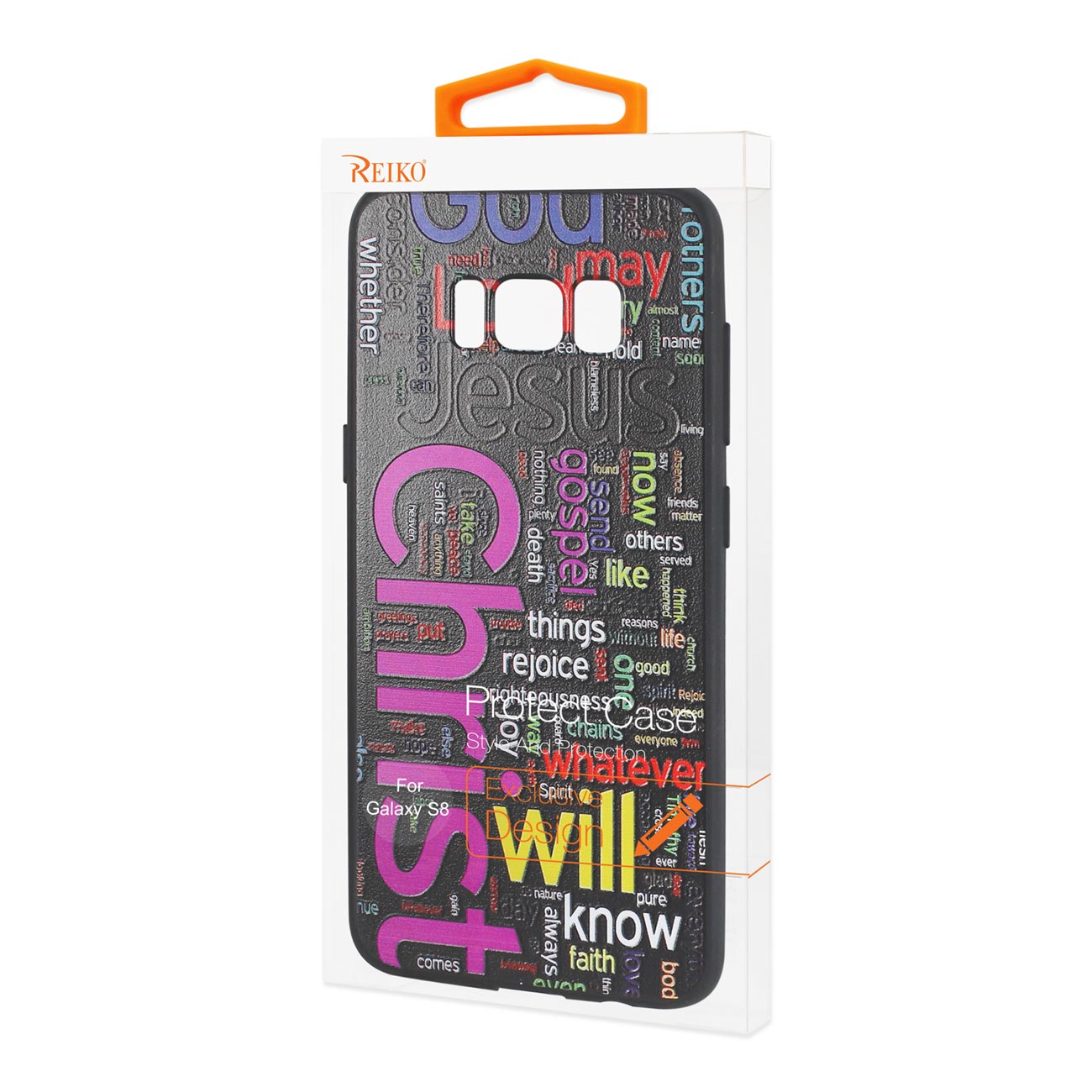 Samsung Galaxy S8 Design TPU Case With Vibrant Word Cloud Jesus Letters