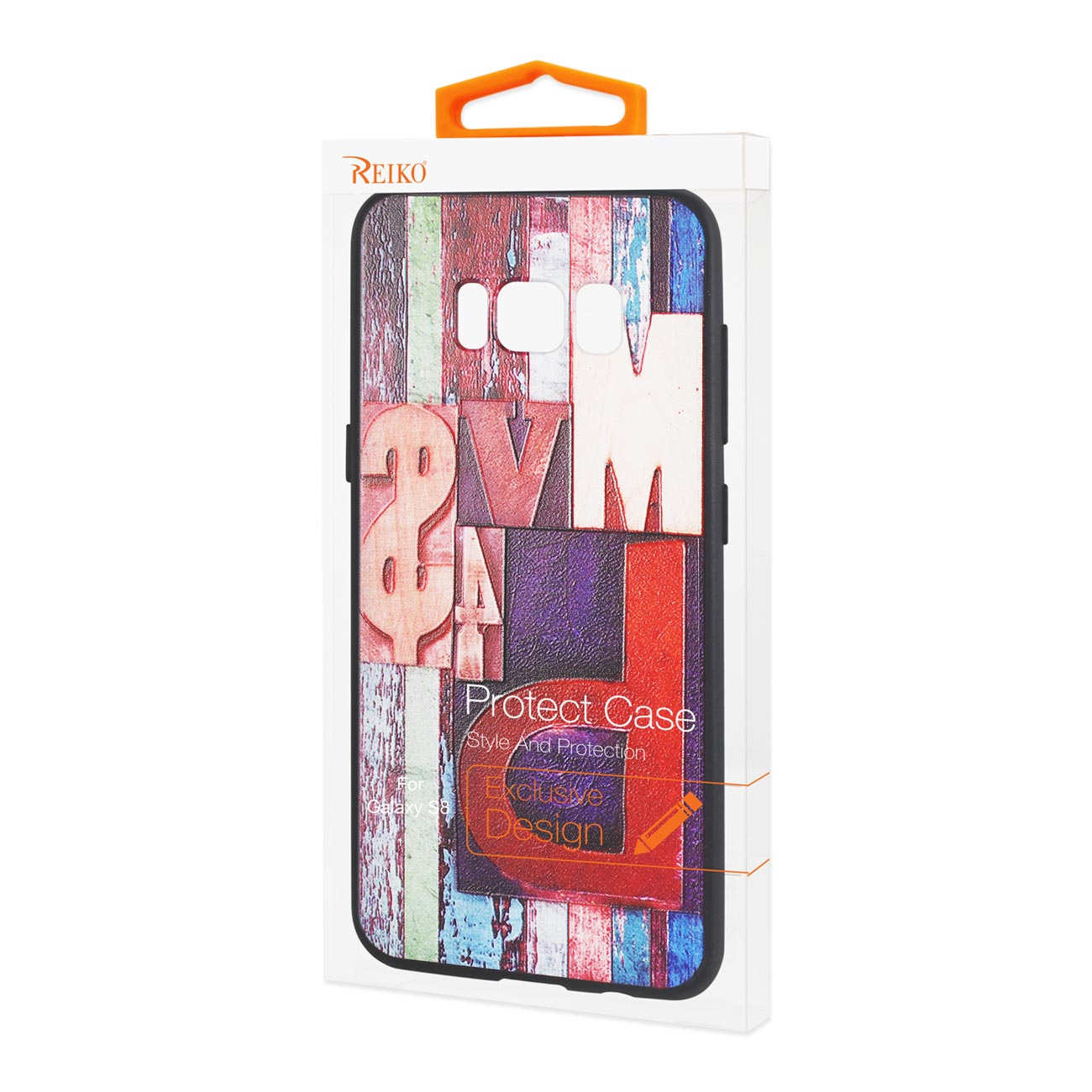 Samsung Galaxy S8 Embossed Wood Pattern Design TPU Case With Multi-Letter