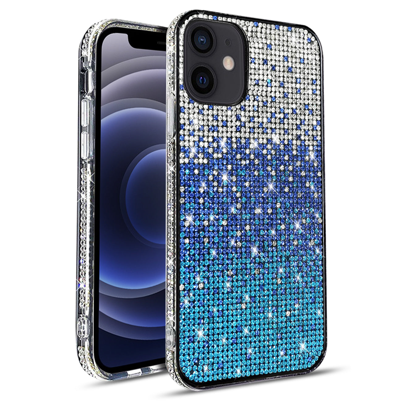 Case Diamond Design Apple iPhone 12 Mini Blue Color