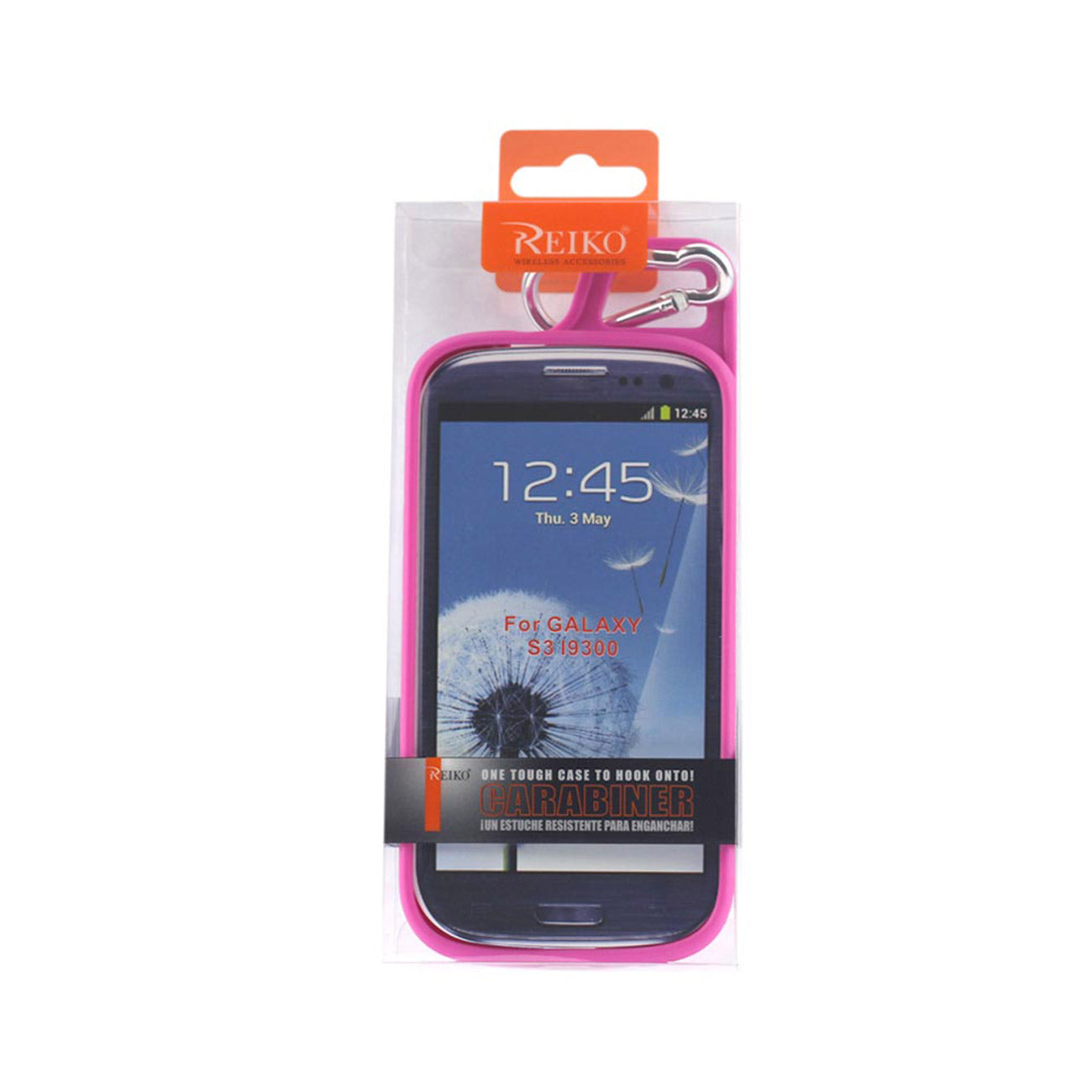 Reiko Samsung Galaxy S3 Dropproof Workout Hybrid Case With Hook In White Pink