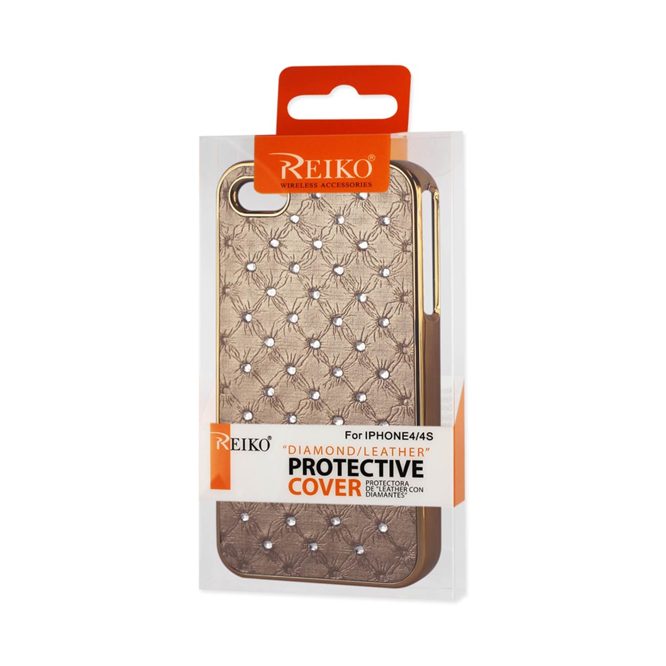 Case Jewelry Diamond Studs iPhone 4G Beige Color