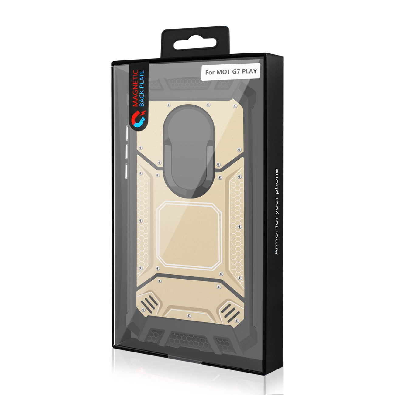 MOTOROLA MOTO G7 PLAY Metallic Front Cover Case In Gold