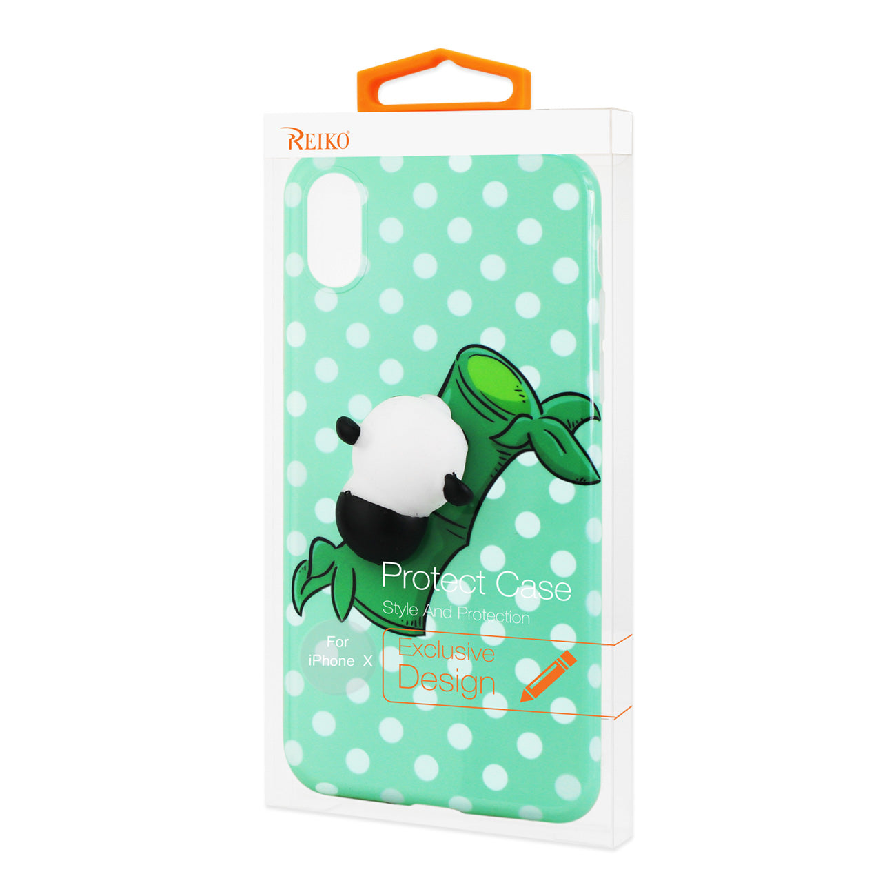 iPhone X/iPhone XS TPU DESIGN CASE WITH 3D SOFT SILICONE POKE SQUISHY PANDA