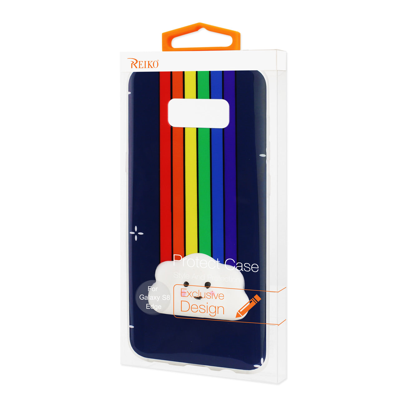 Samsung Galaxy S8 EDGE/S8 Plus TPU Design Case With 3D Soft Silicone Poke Squishy Rainbow Cloud