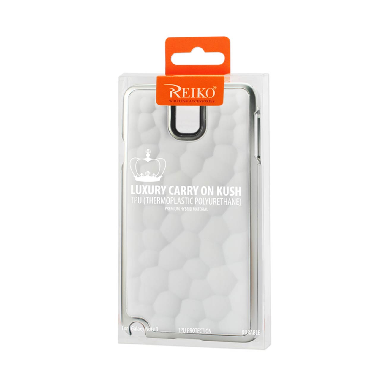 Case Bubble Metal Plated Samsung Galaxy Note 3 White Color