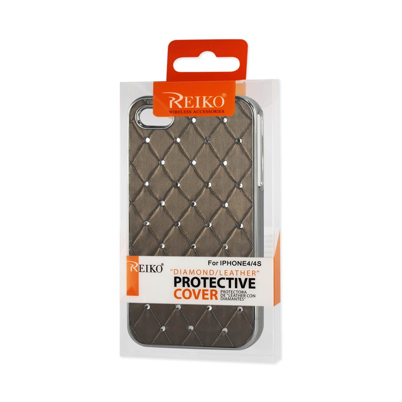 Case Jewelry Diamond Studs iPhone 4/ 4S Grey Color