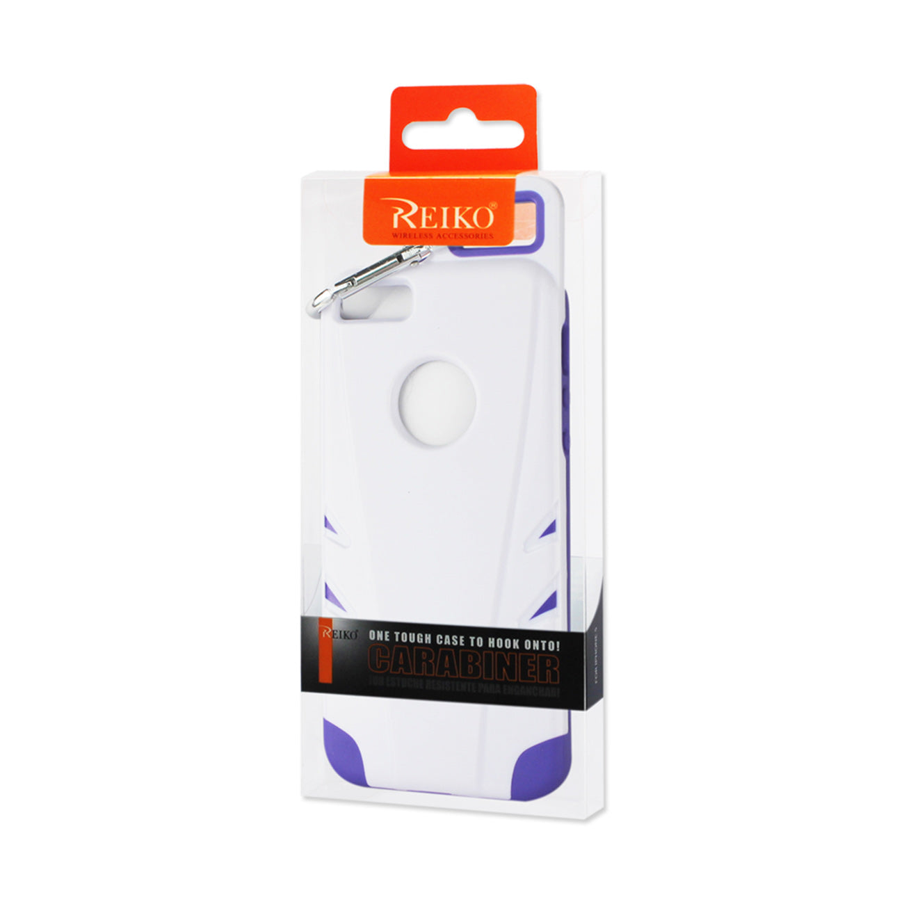 Case Hybrid Drop Proof Workout With Hook iPhone 5/ 5S/ SE White Purple Color