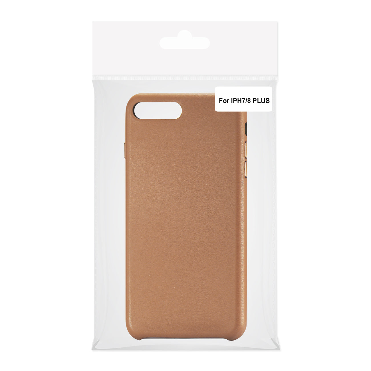 Cover Back Shell Premium PU Leather Ultra Slim Vintage Design Apple iPhone 8 Plus Brown Color