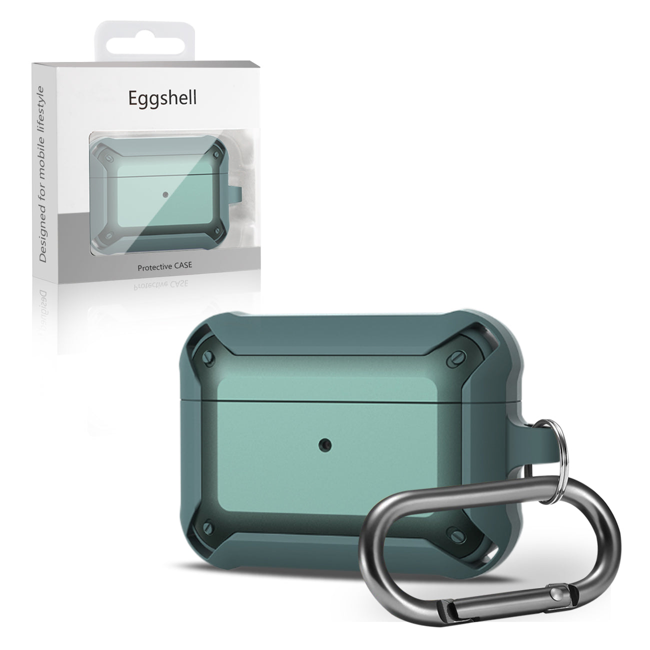 Eggshell 360 degree Protect Case for AirPods Pro In Green