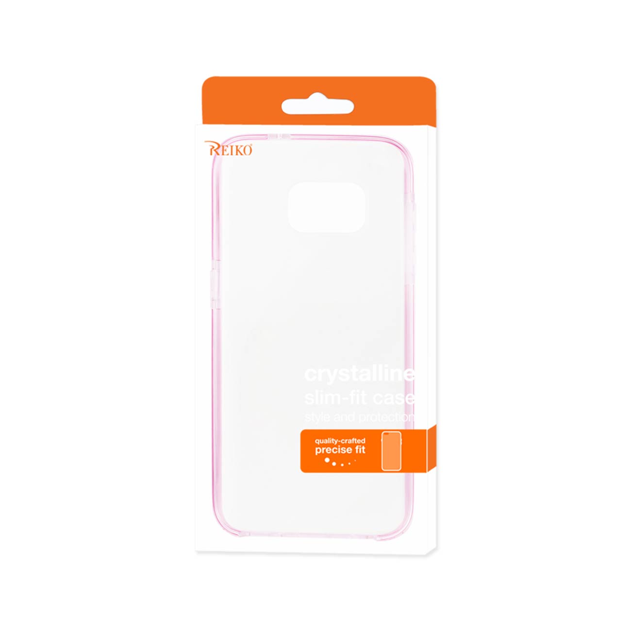 Samsung Galaxy S7 Transparent Bumper Frame Case In Clear Pink
