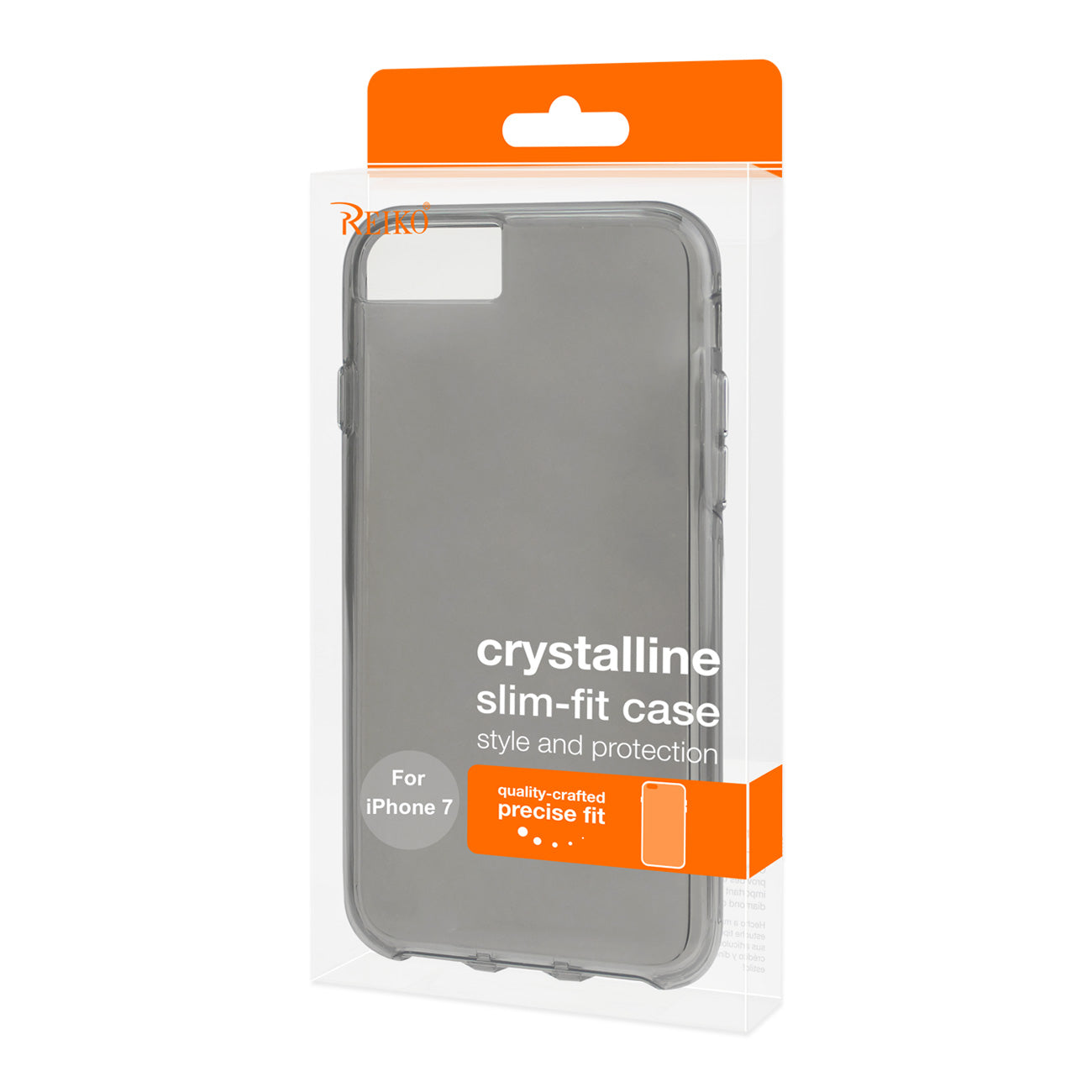 iPhone 7/8/SE2 Transparent TPU Hard Protector Cover With Inner Extra Bumper In Clear Gray