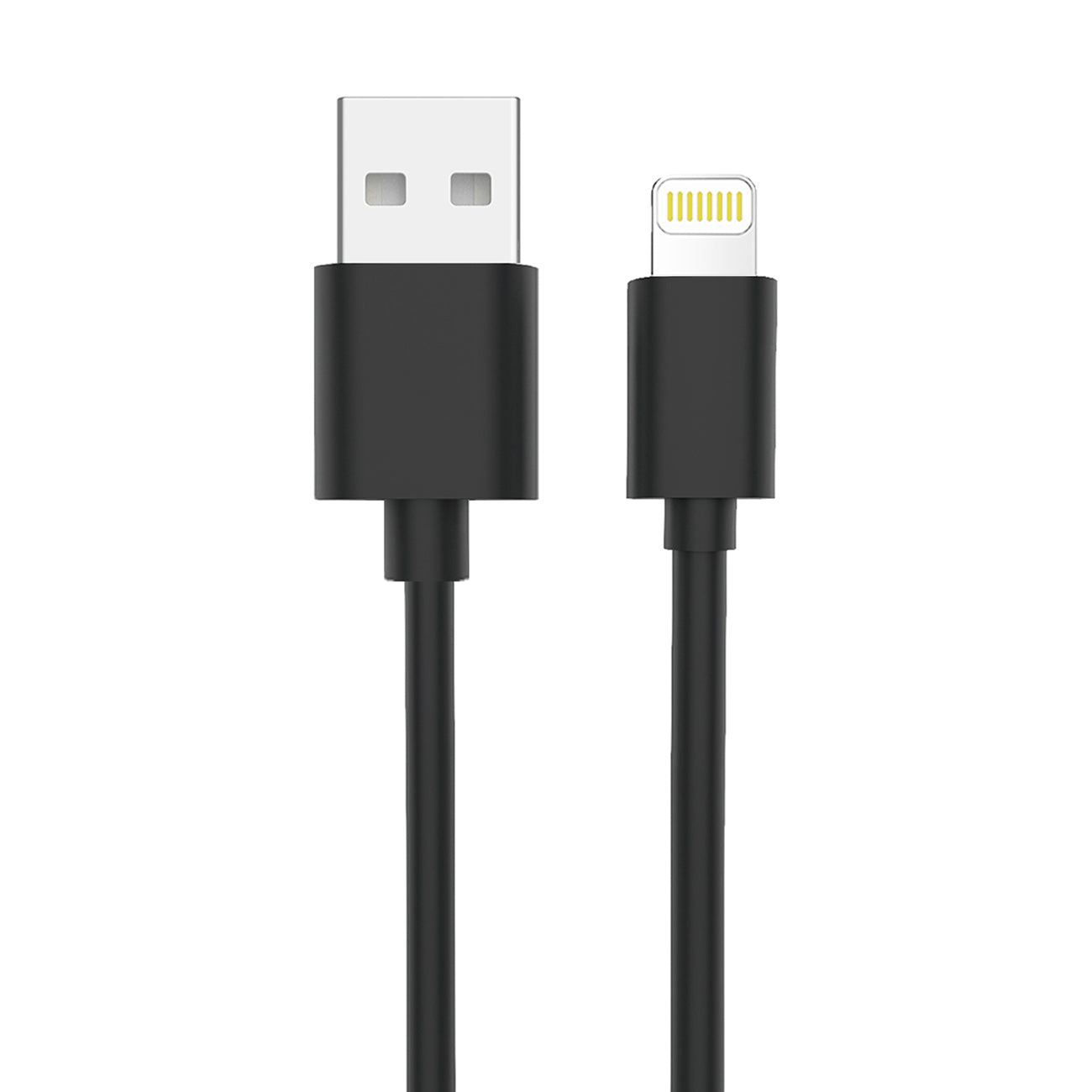 Car Charger With Built In Cable 3Ft 8 PIN Portable Black Color