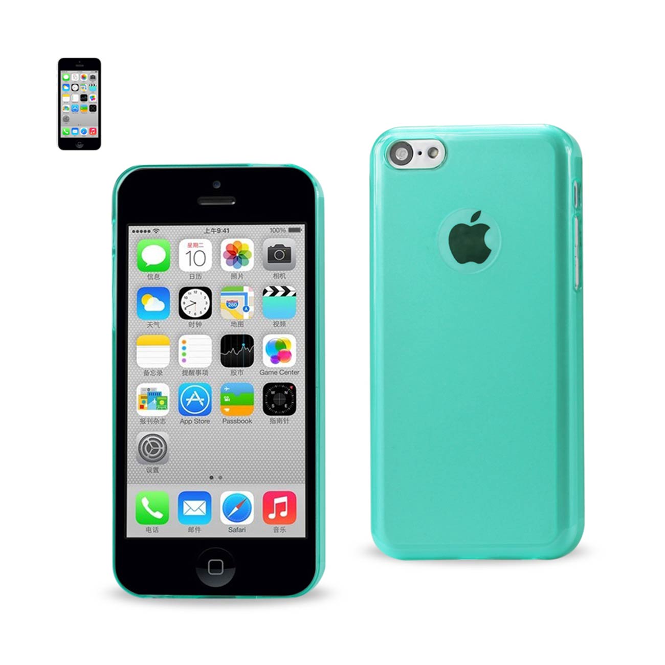 iPhone 5C Semi Clear Candy Case In Green