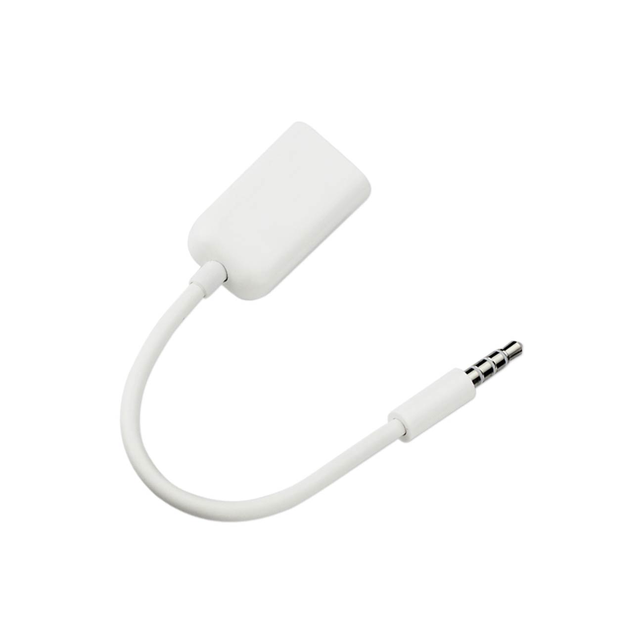 Cable Male To Dual Stereo Audio Reiko 3.3Ft White Color
